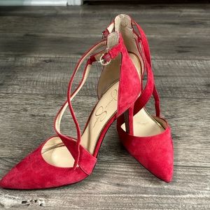 Red Jessica Simpson heels